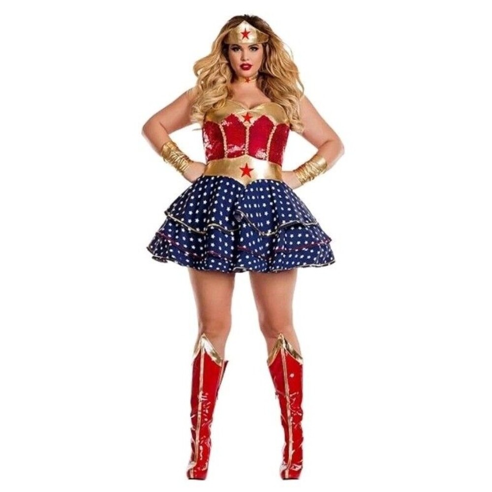 Party King Wonder woman PLUS SIZED costume 2X